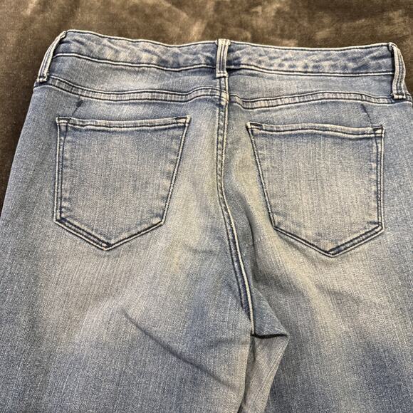 Mossimo Womens Size 8 R Mid Rise Distressed Power Stretch Jeans Jeggings - Picture 12 of 16